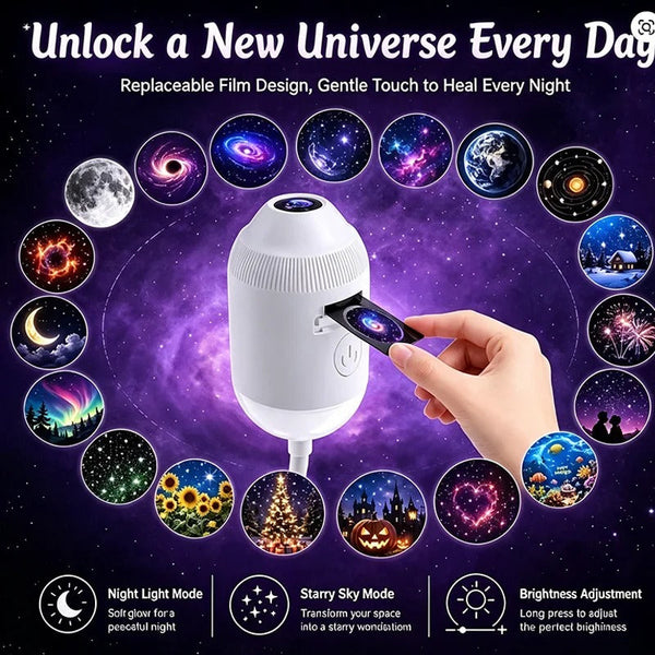 USB Starry Sky Projector Night Light 360