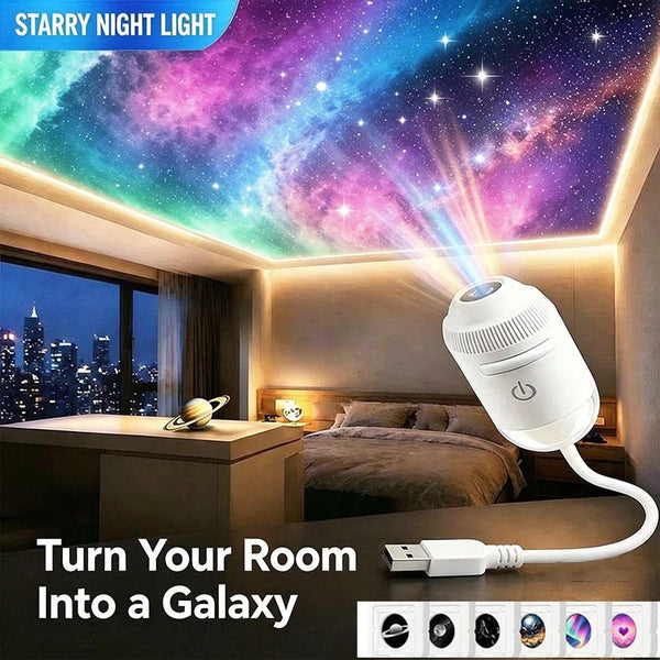 USB Starry Sky Projector Night Light 360